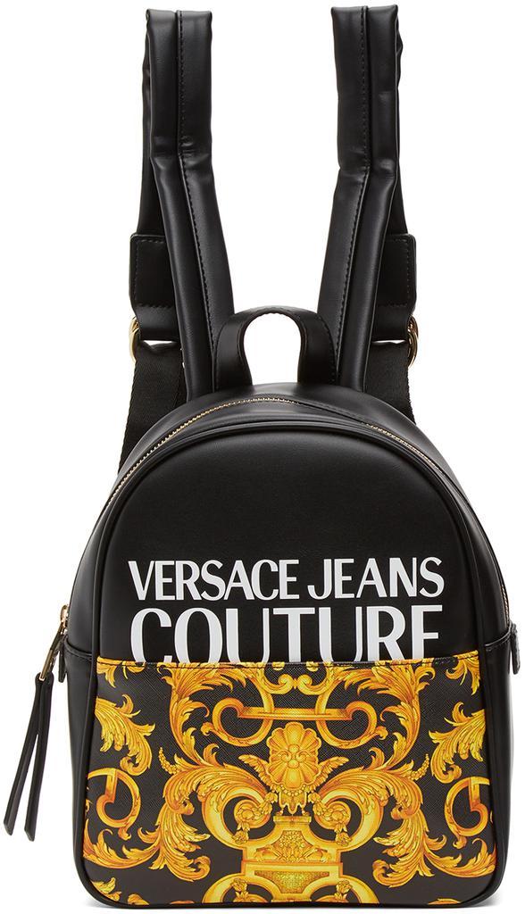 商品Versace|Black & Yellow Small Baroque Backpack,价格¥1769,第1张图片