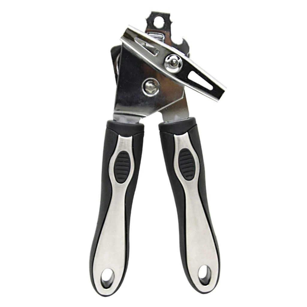 商品Home Basics|Home Basics Stainless Steel Can Opener with Rubber Grip Handle,价格¥131,第1张图片
