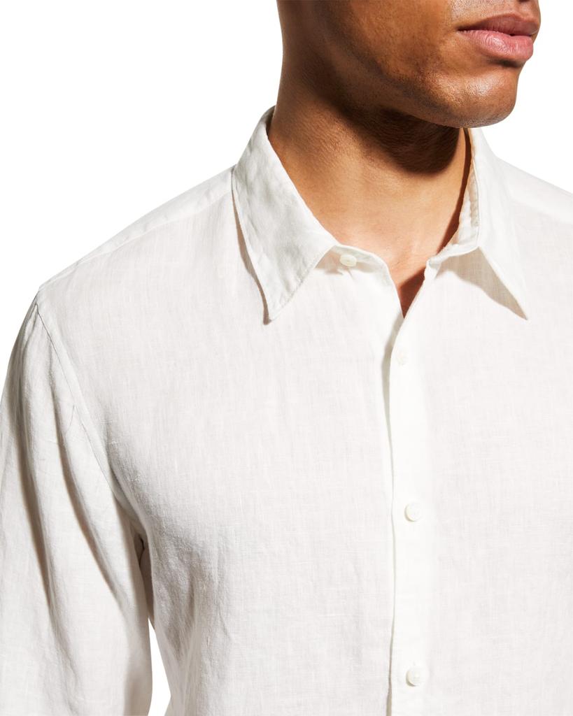 Men's Irving Summer Linen Shirting Sport Shirt商品第5张图片规格展示