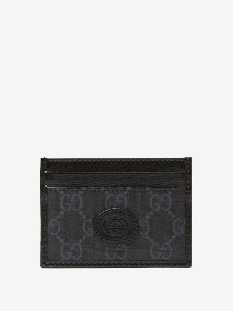 商品Gucci|Interlocking G Supreme canvas cardholder,价格¥1437,第1张图片