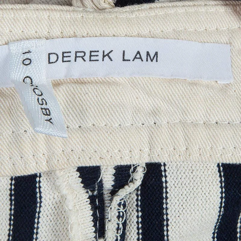 10 Crosby Derek Lam Striped Cotton Trousers S 商品