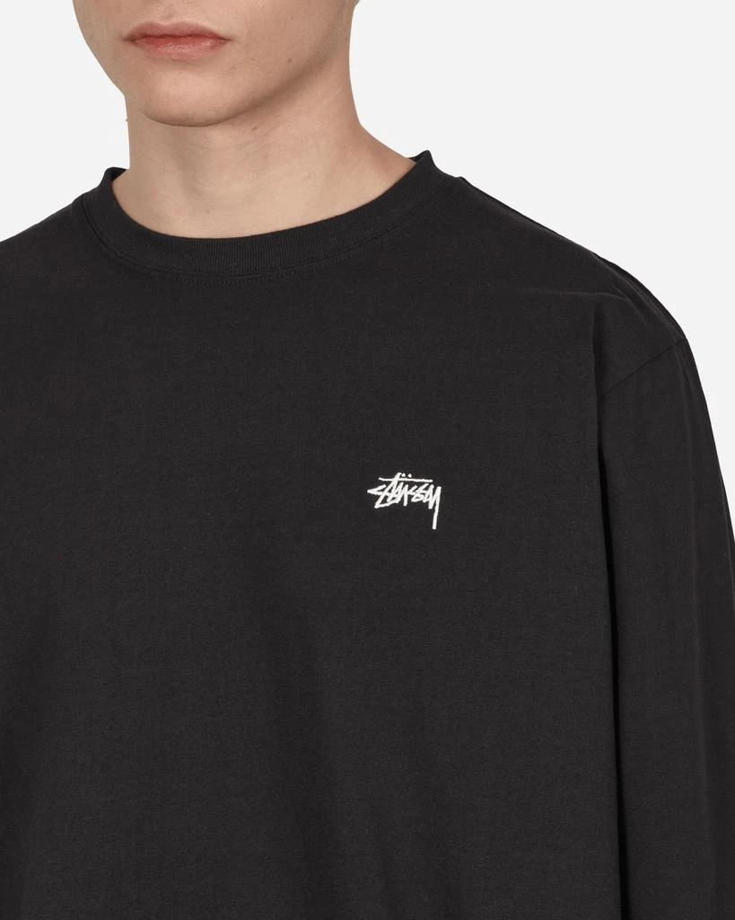 商品STUSSY|Stock Logo Longsleeve T-Shirt Black,价格¥236,第5张图片详细描述