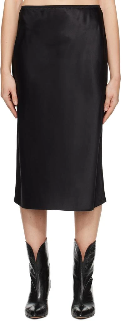 商品Joseph|Black Isaak Midi Skirt,价格¥1349,第1张图片