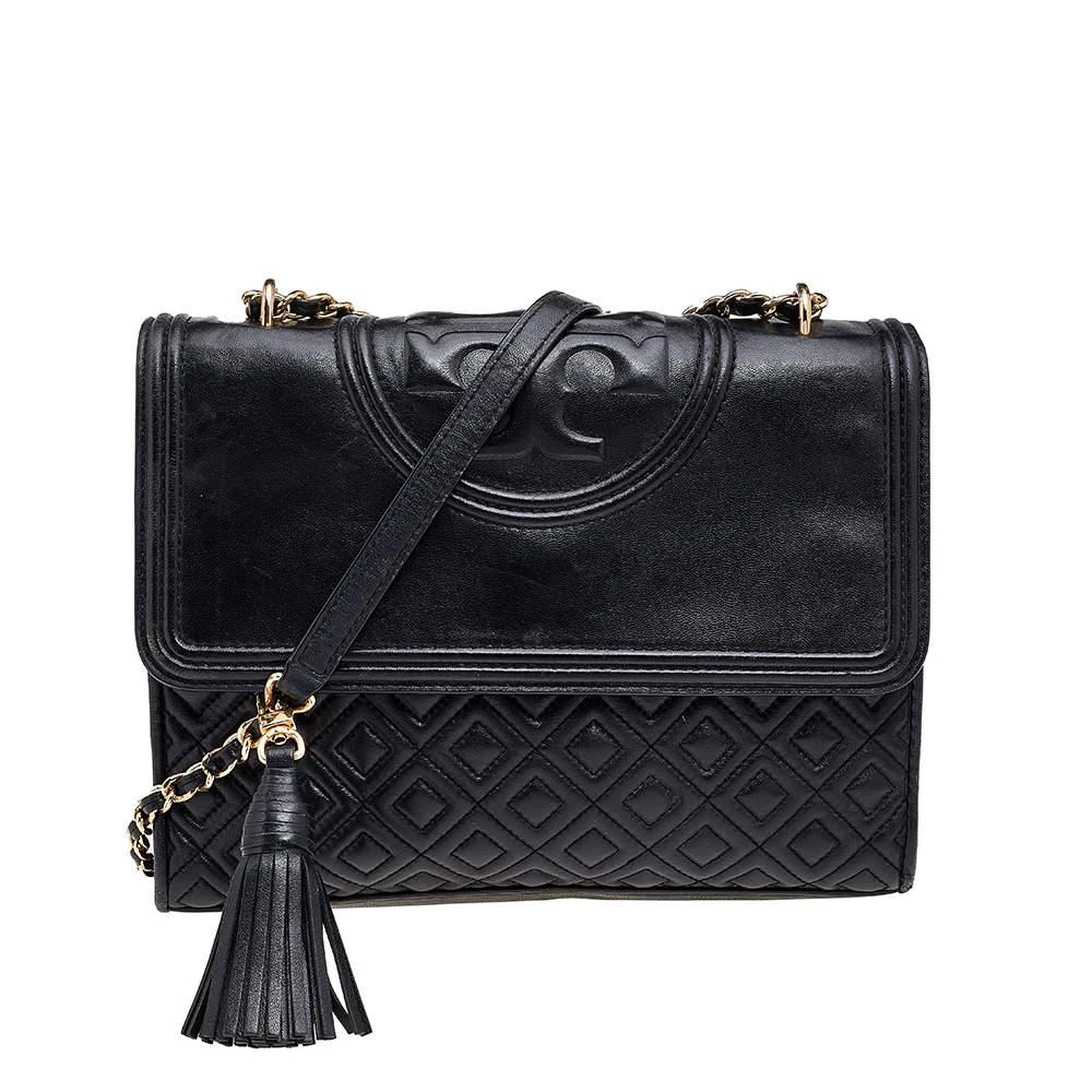 商品[二手商品] Tory Burch|Tory Burch Quilted Leather Fleming Shoulder Bag,价格¥1391,第1张图片