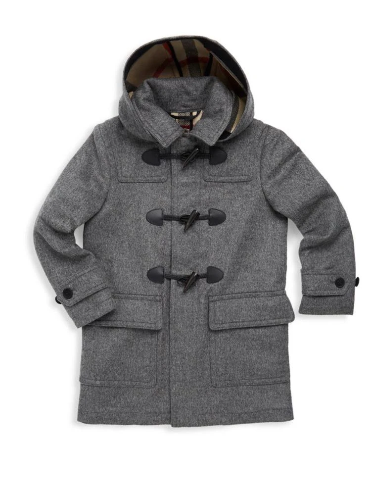 商品Burberry|Little Boy's & Boy's Hooded Wool Duffle Coat,价格¥2727,第1张图片