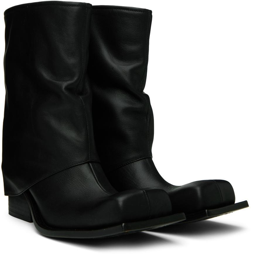 商品FIDAN NOVRUZOVA|黑色 Havva 中筒靴,价格¥7542,第6张图片详细描述