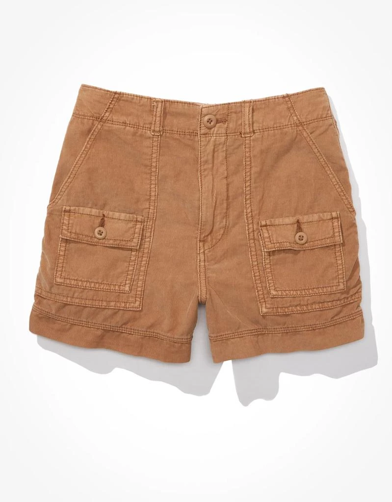 商品AE|AE Stretch Corduroy Highest Waist '90s Boyfriend Cargo Short,价格¥342,第4张图片详细描述