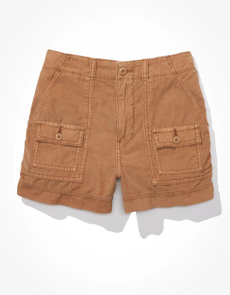 商品AE|AE Stretch Corduroy Highest Waist '90s Boyfriend Cargo Short,价格¥319,第6张图片详细描述