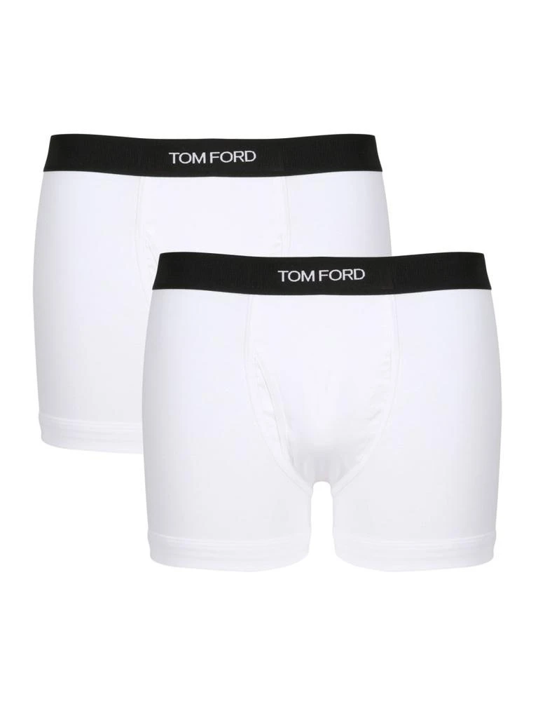 商品Tom Ford|Tom Ford Logo Waistband Pack Of Two Boxers,价格¥765,第1张图片