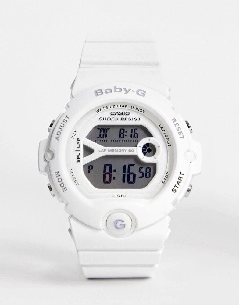 商品Casio|Casio Baby-G silicone watch in white,价格¥390,第1张图片