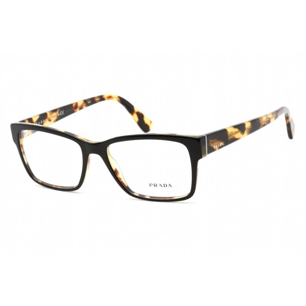 商品Prada|Prada Men's Eyeglasses - Black Square Full-Rim Frame | PRADA 0PR 15VV NAI1O155,价格¥841,第1张图片