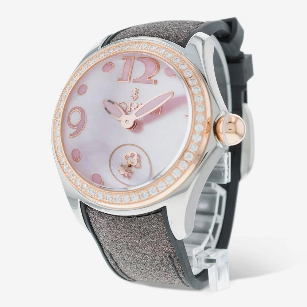 商品Corum|Corum Bubble Stainless Steel/18K Rose Gold 42mm Diamond Automatic Unisex Watch L295/04494,价格¥36200,第2张图片详细描述