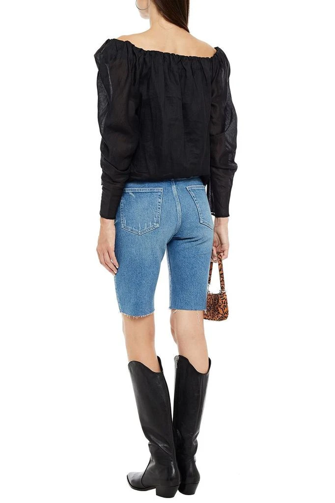 商品FRAME|Distressed denim shorts,价格¥319,第1张图片