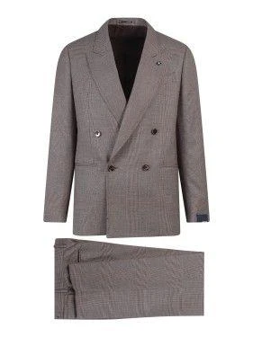 商品LARDINI|Wool Suit With Prince Of Wales Motif,价格¥5959,第3张图片详细描述