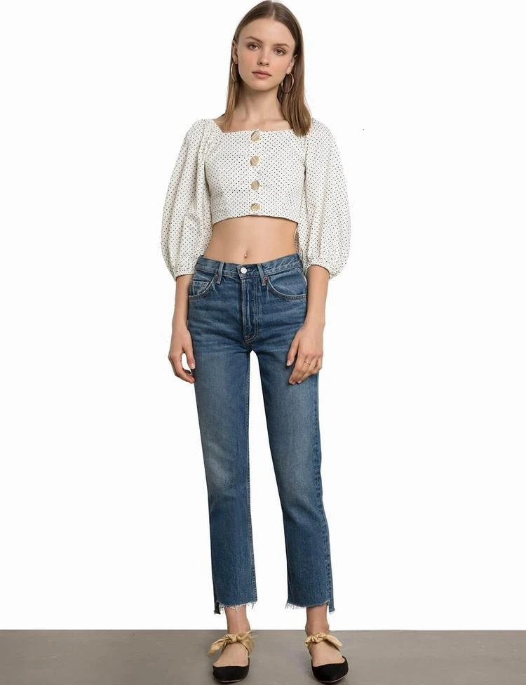 商品Pixie Market|Suki Polka Dot Puff Sleeve Top,价格¥512,第5张图片详细描述