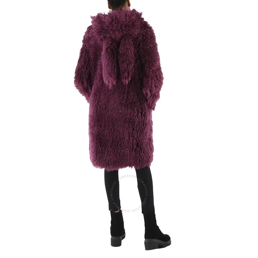 商品Burberry|Ladies Deep Maroon Montgomery Faux Fur Ear Applique Tailored Coat,价格¥9359,第3张图片详细描述