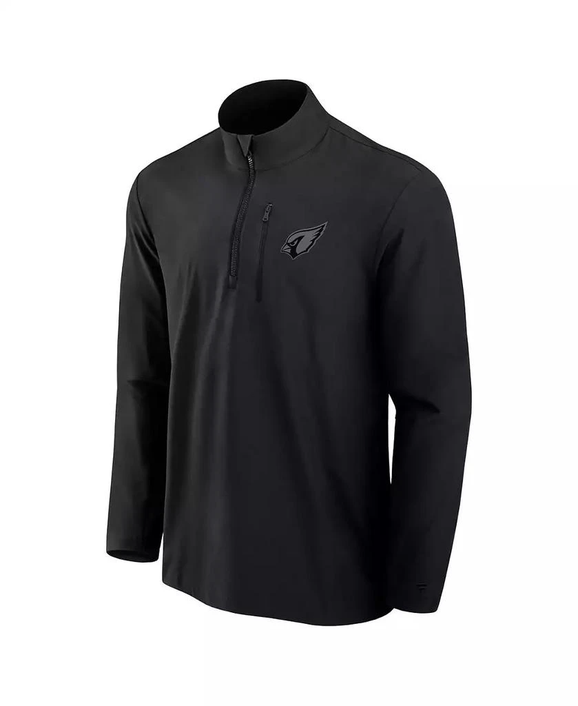 商品Fanatics|Men's Black Arizona Cardinals Front Office Woven Quarter-Zip Jacket,价格¥690,第3张图片详细描述