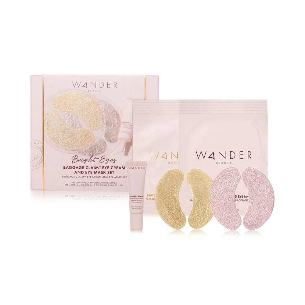 商品Wander Beauty|Bright Eyes Baggage Claim Eye Cream & Eye Mask Set,价格¥337,第1张图片