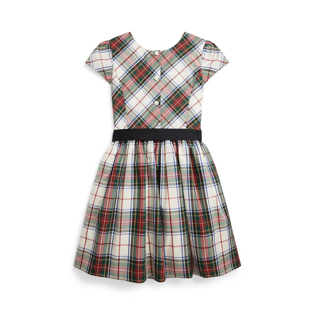 商品Ralph Lauren|Plaid Fit-and-Flare Dress (Big Kids),价格¥458,第2张图片详细描述