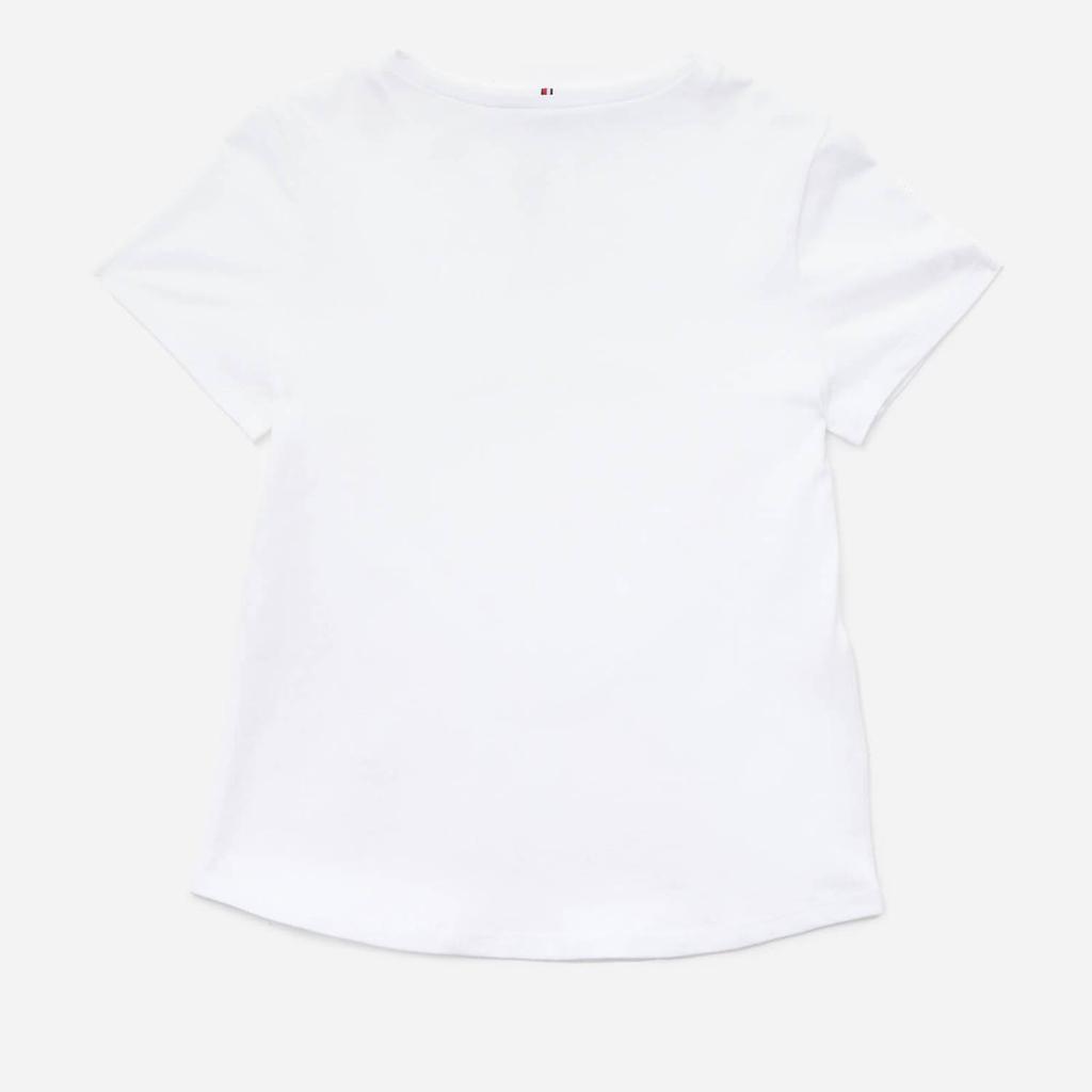 Tommy Hilfiger Girls' Script Print T-Shirt Short Sleeved - White商品第2张图片规格展示