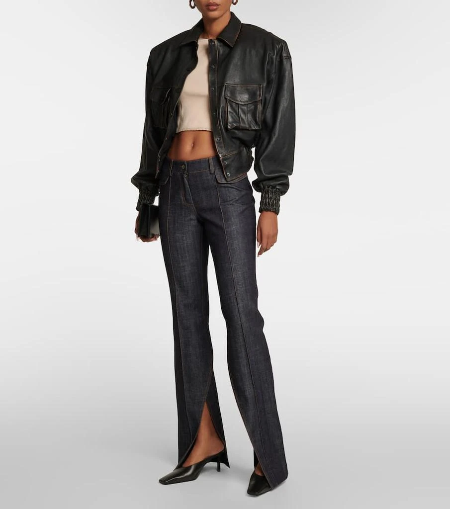 商品The Mannei|Nice leather bomber jacket,价格¥10268,第2张图片详细描述