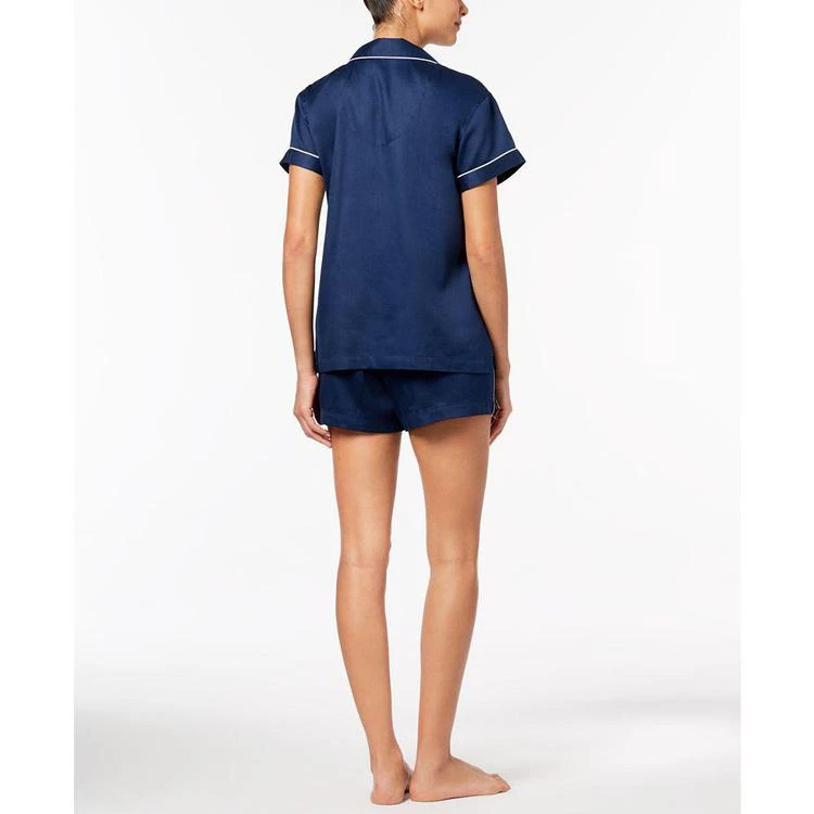 商品Ralph Lauren|Fashion Woven Contrast-Trim Pajama Set,价格¥341,第2张图片详细描述