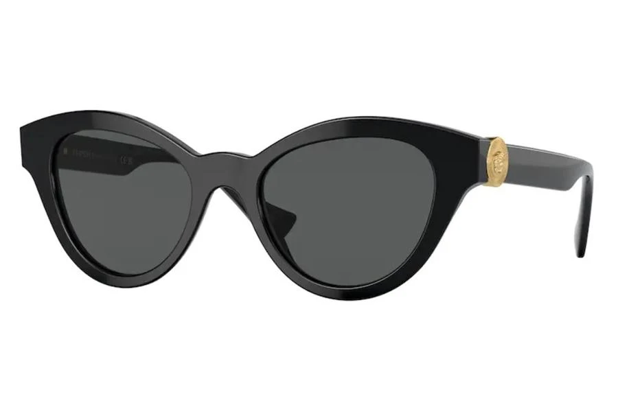 商品Versace|Dark Grey Cat Eye Ladies Sunglasses VE4435F GB1/87 52,价格¥962,第1张图片