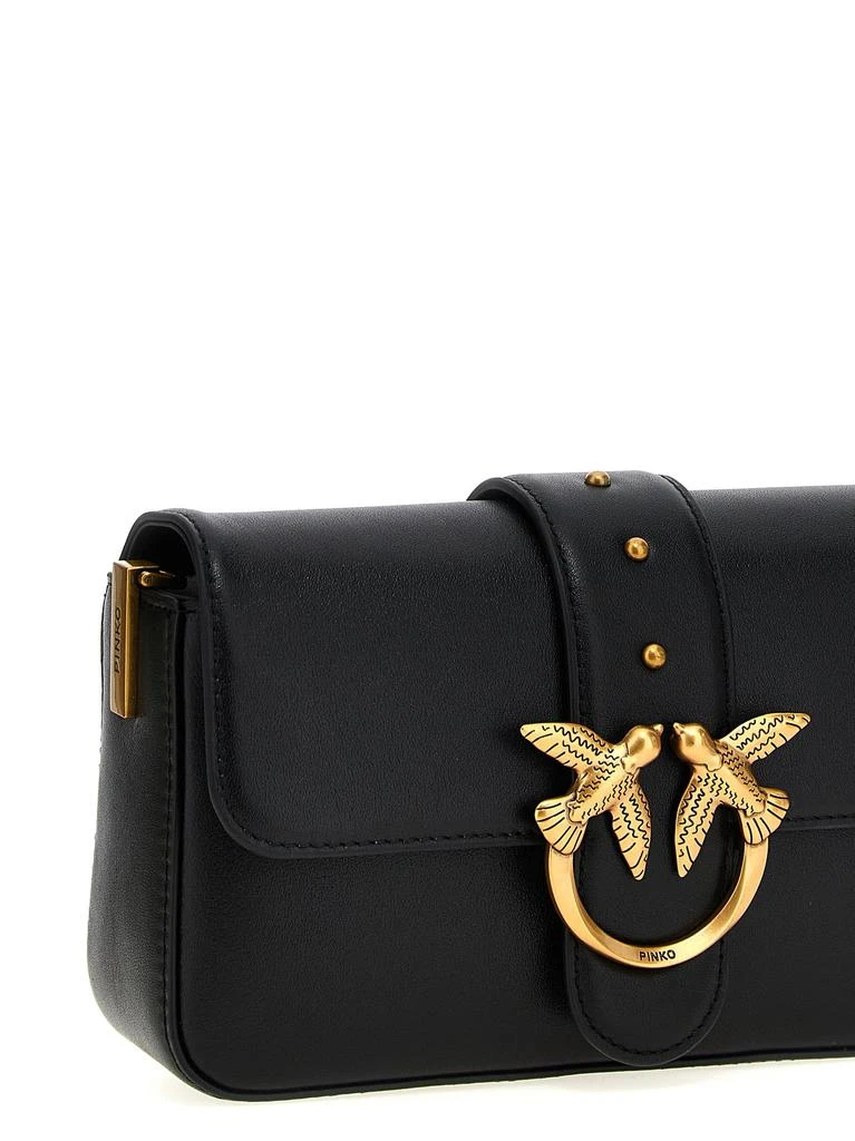 商品PINKO|Love One Mini Crossbody Bags Black,价格¥1421,第4张图片详细描述