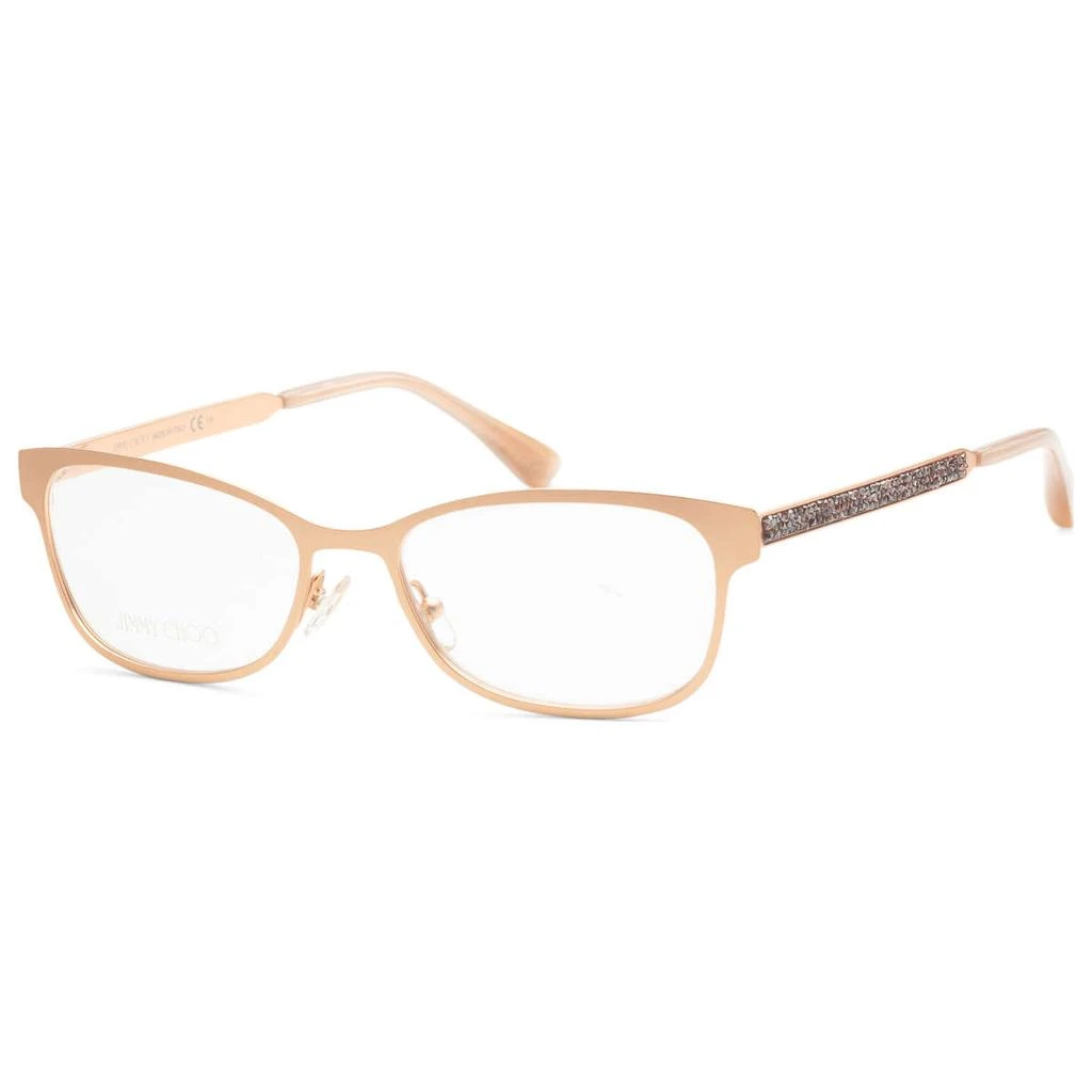 商品Jimmy Choo|Jimmy Choo Women's Gold Rectangular Opticals,价格¥596,第1张图片