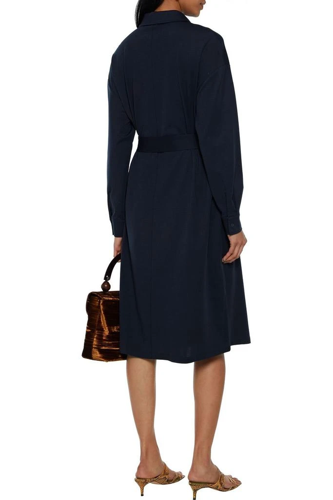 商品Weekend Max Mara|Volonta belted Lyocell-blend jersey shirt dress,价格¥1060,第1张图片