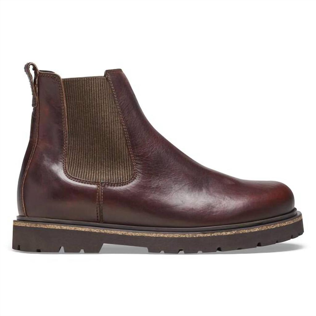 Botas Highwood para homem em pele cor chocolate image 2