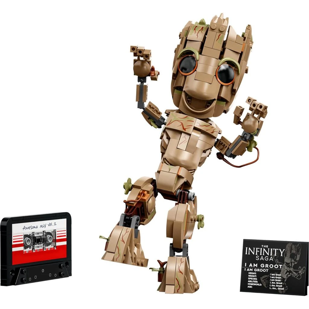 商品LEGO|LEGO Marvel I am Groot Set, Baby Groot Buildable Toy (76217),价格¥370,第2张图片详细描述