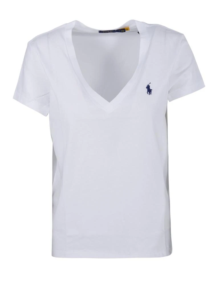 商品Ralph Lauren|Polo Ralph Lauren Pony Embroidered V-Neck T-Shirt,价格¥462,第1张图片