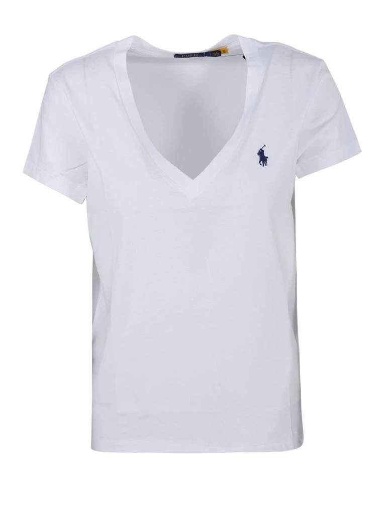 商品Ralph Lauren|Polo Ralph Lauren Pony Embroidered V-Neck T-Shirt,价格¥645,第1张图片