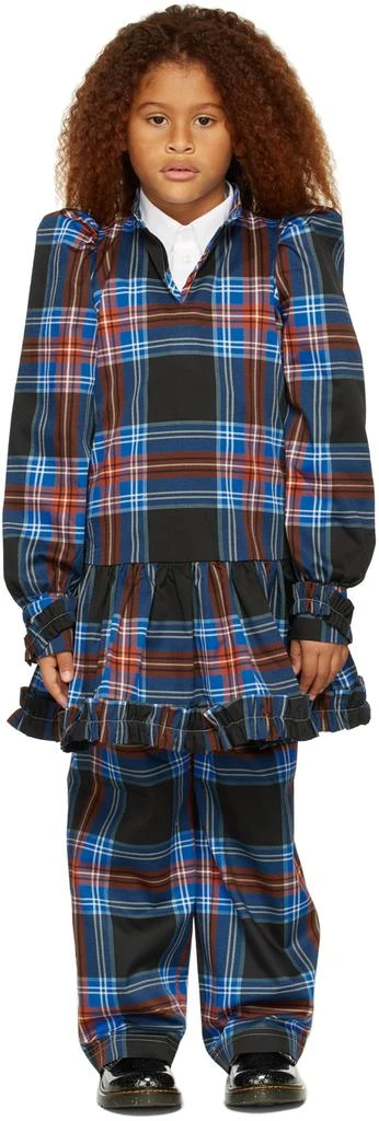 商品Charles Jeffrey Loverboy|SSENSE Exclusive Kids Black Tartan Dress,价格¥1193,第2张图片详细描述