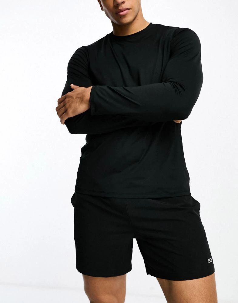 商品ASOS|ASOS 4505 all sports long sleeve t-shirt with quick dry in black,价格¥110,第2张图片详细描述