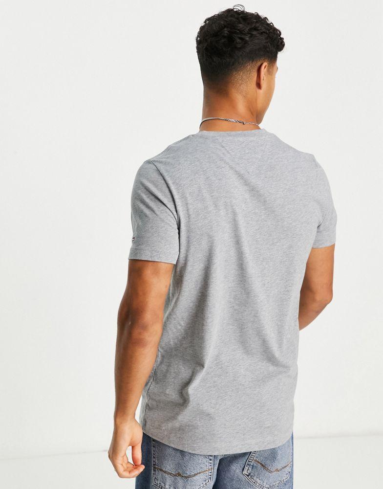Tommy Hilfiger flag arch logo cotton t-shirt in dark grey商品第2张图片规格展示