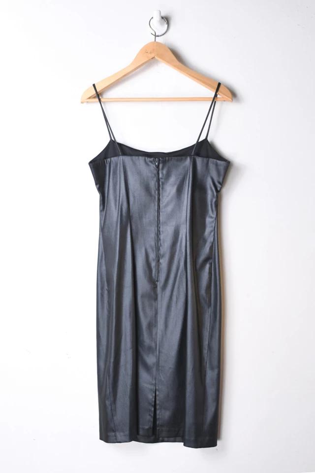 Vintage Y2K Graphite Satin Dress商品第3张图片规格展示