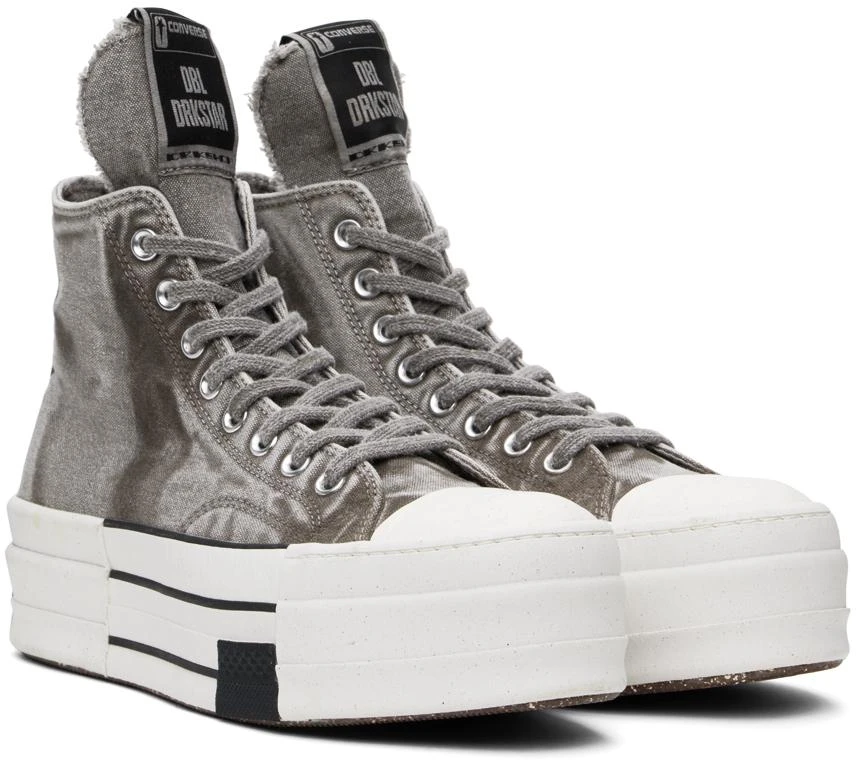 商品Rick Owens|Gray Converse Edition DBL Drkstar Sneakers,价格¥1314,第4张图片详细描述