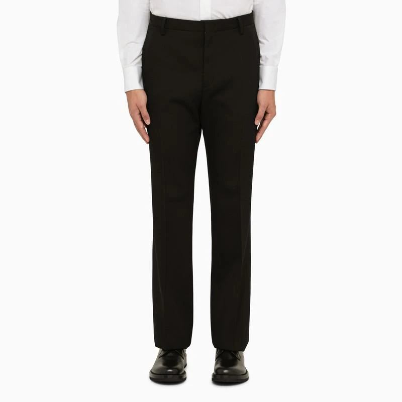 商品Valentino|Black wool slim trousers,价格¥10255,第1张图片