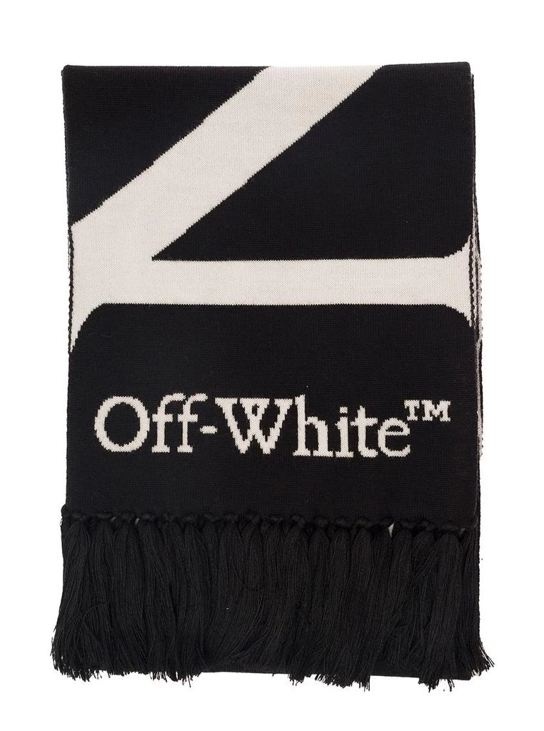 商品Off-White|Off-White No Offence Fringed Edge Scarf,价格¥2021,第1张图片