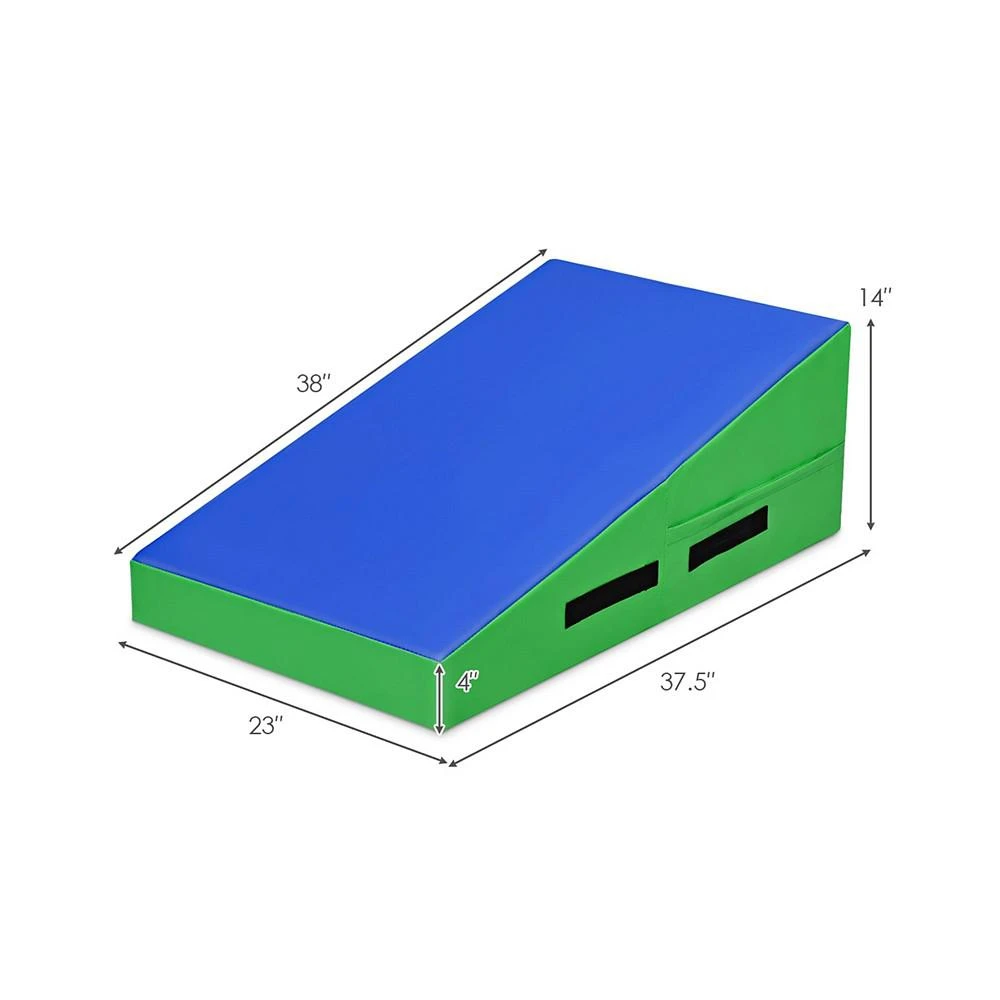 商品Costway|Incline Gymnastics Mat Wedge Ramp Fitness Skill Tumbling Exercise Mat,价格¥697,第3张图片详细描述