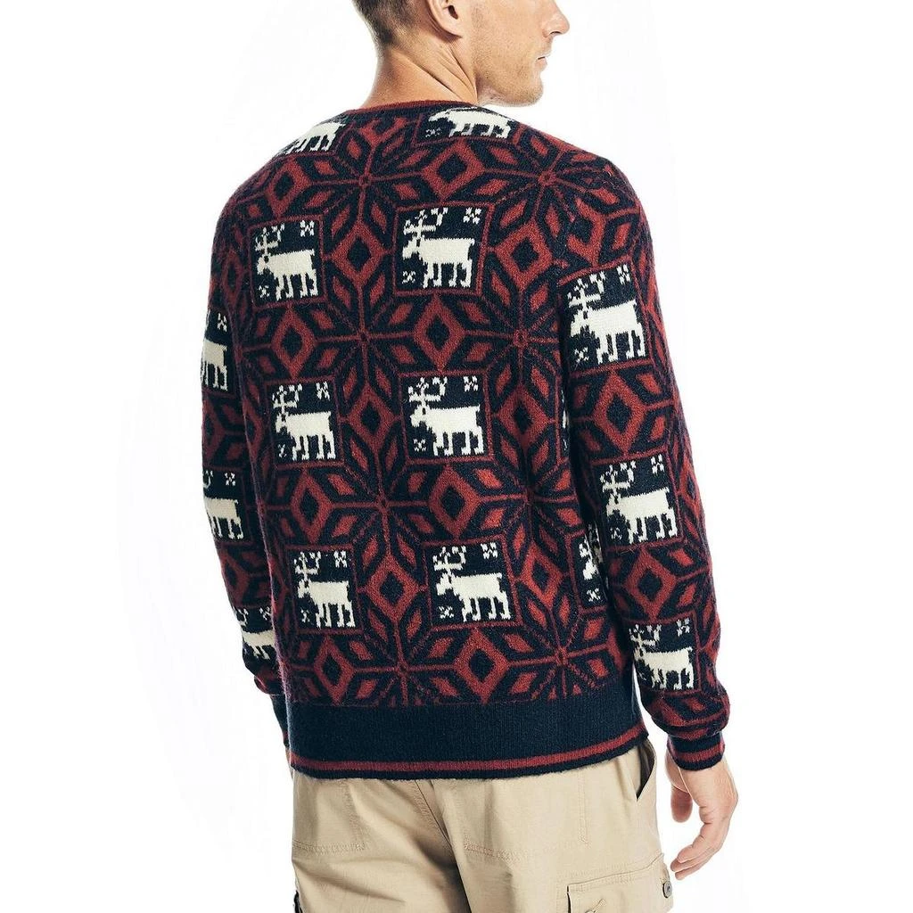 商品Nautica|Reissue Mens Graphic Ribbed Trim Pullover Sweater,价格¥408,第2张图片详细描述
