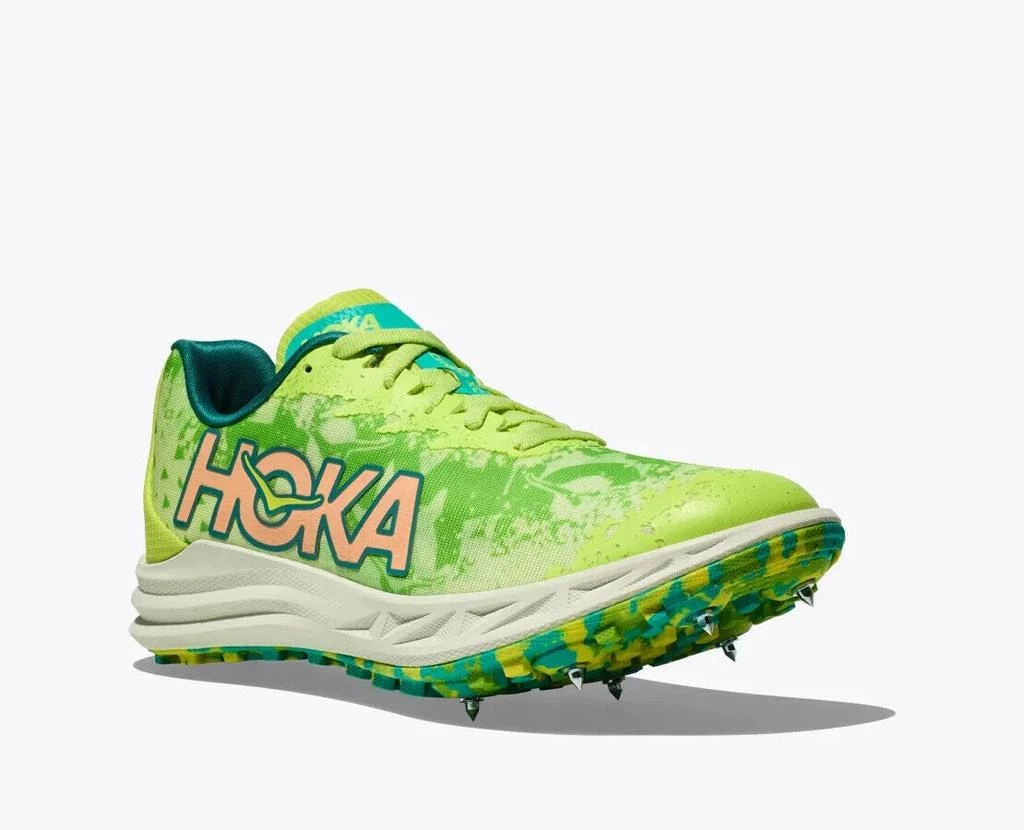 商品Hoka One One|Crescendo XC Men US 11.5 Lettuce Electric Lime Spikes Cleats TF1723,价格¥1055,第1张图片