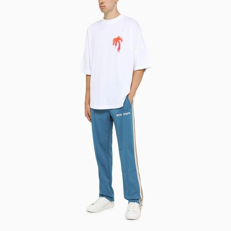 Oversized white t-shirt with Palm logo 商品