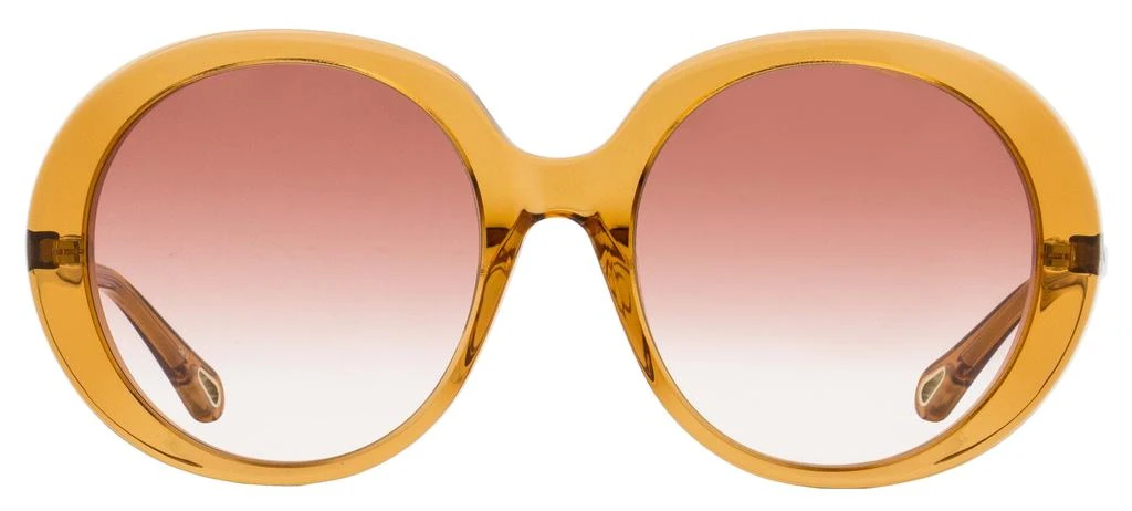 商品Chloé|Chloe Women's Esther Oval Sunglasses CH0007SA 001 Orange 56mm,价格¥1104,第2张图片详细描述