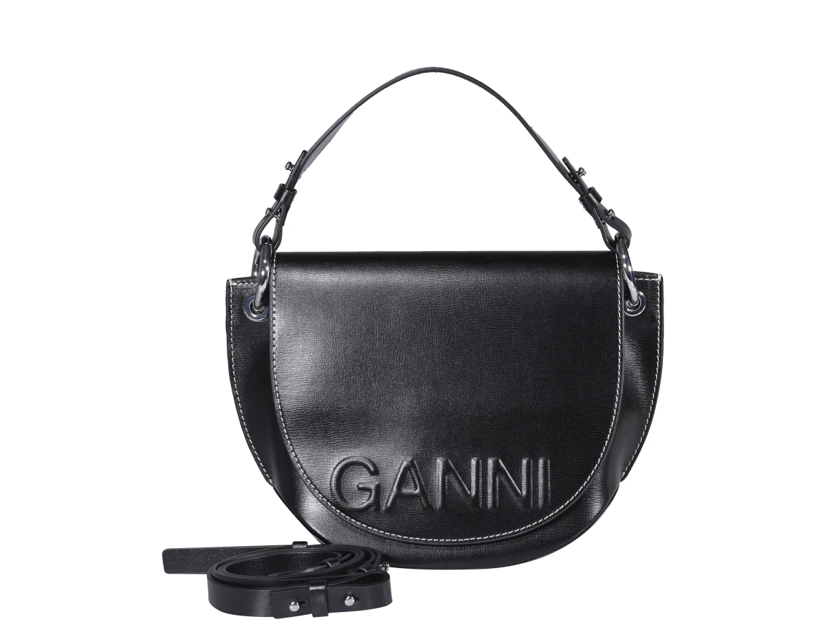 商品Ganni|Ganni 女士手拿包 A4476099 黑色,价格¥2130,第1张图片