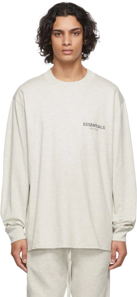 商品Essentials|灰白色logo长袖 T 恤,价格¥141,第1张图片