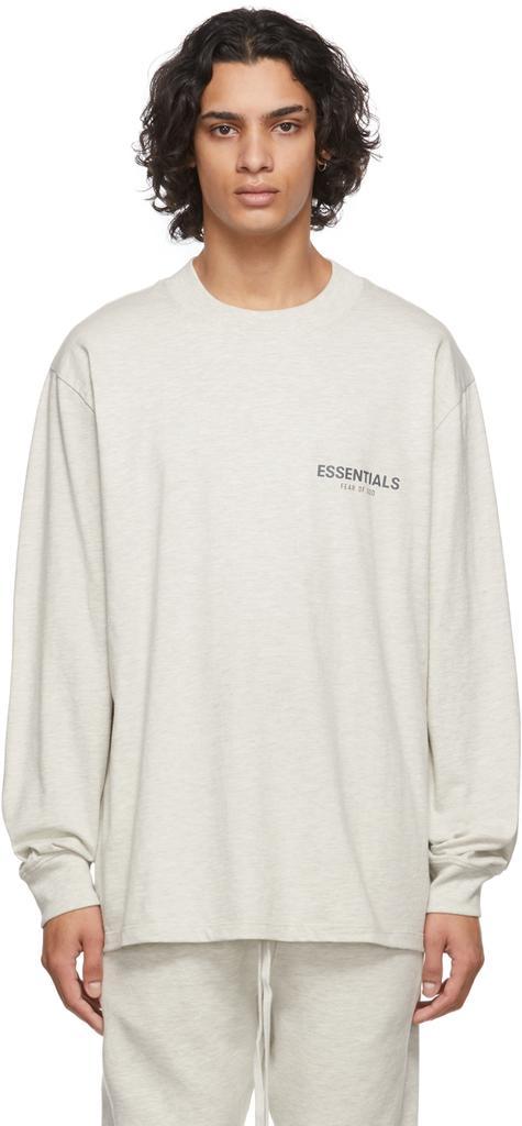 商品Essentials|灰白色logo长袖 T 恤,价格¥387,第1张图片