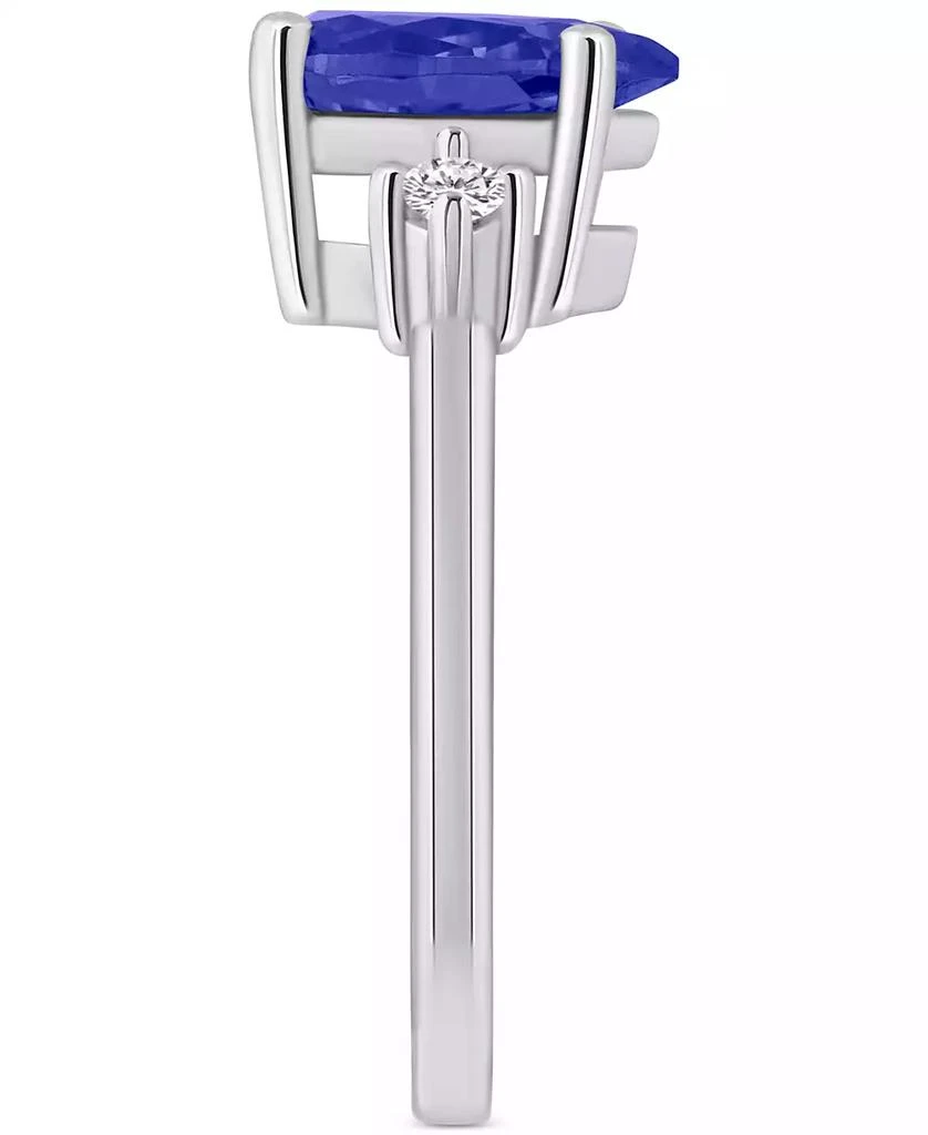商品Macy's|Tanzanite (1-7/8 ct. t.w.) & Diamond (1/10 ct. t.w.) Pear Ring in 14k Gold,价格¥19845,第4张图片详细描述